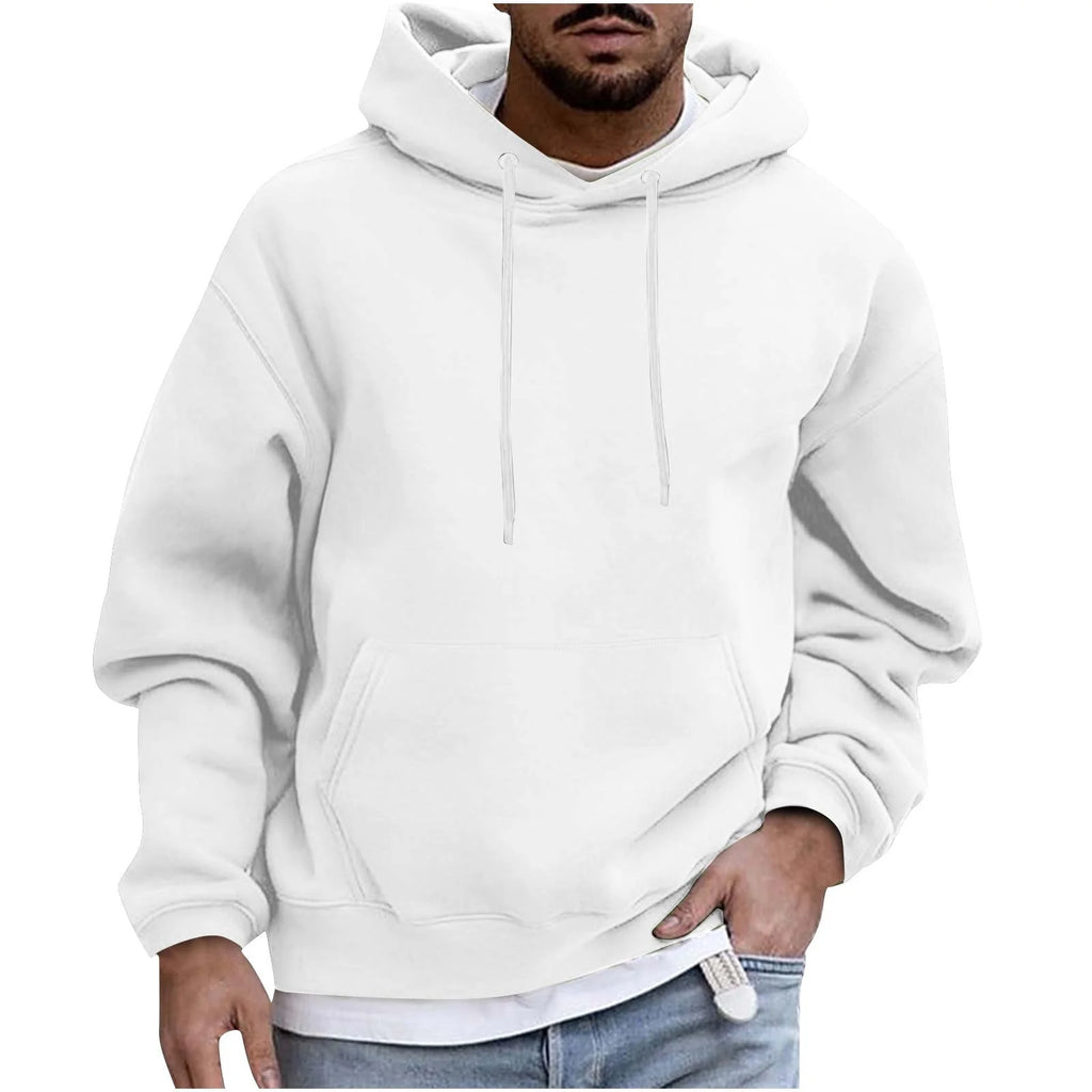 Hoodie for Men Big and Tall,Men Casual Overiszed Hoodies round Neck with Pocket Pullover Long Sleeve Tops Sweatshirt